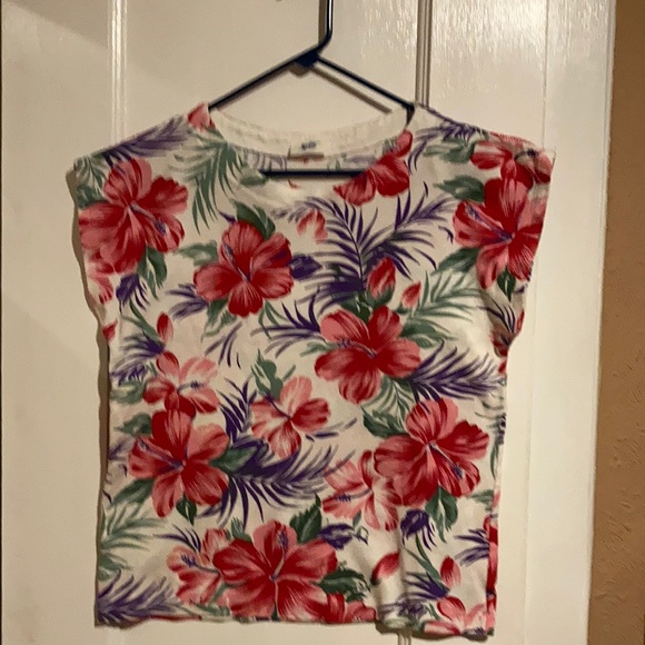 ❤️ Multi Color Floral Top - Picture 1 of 2